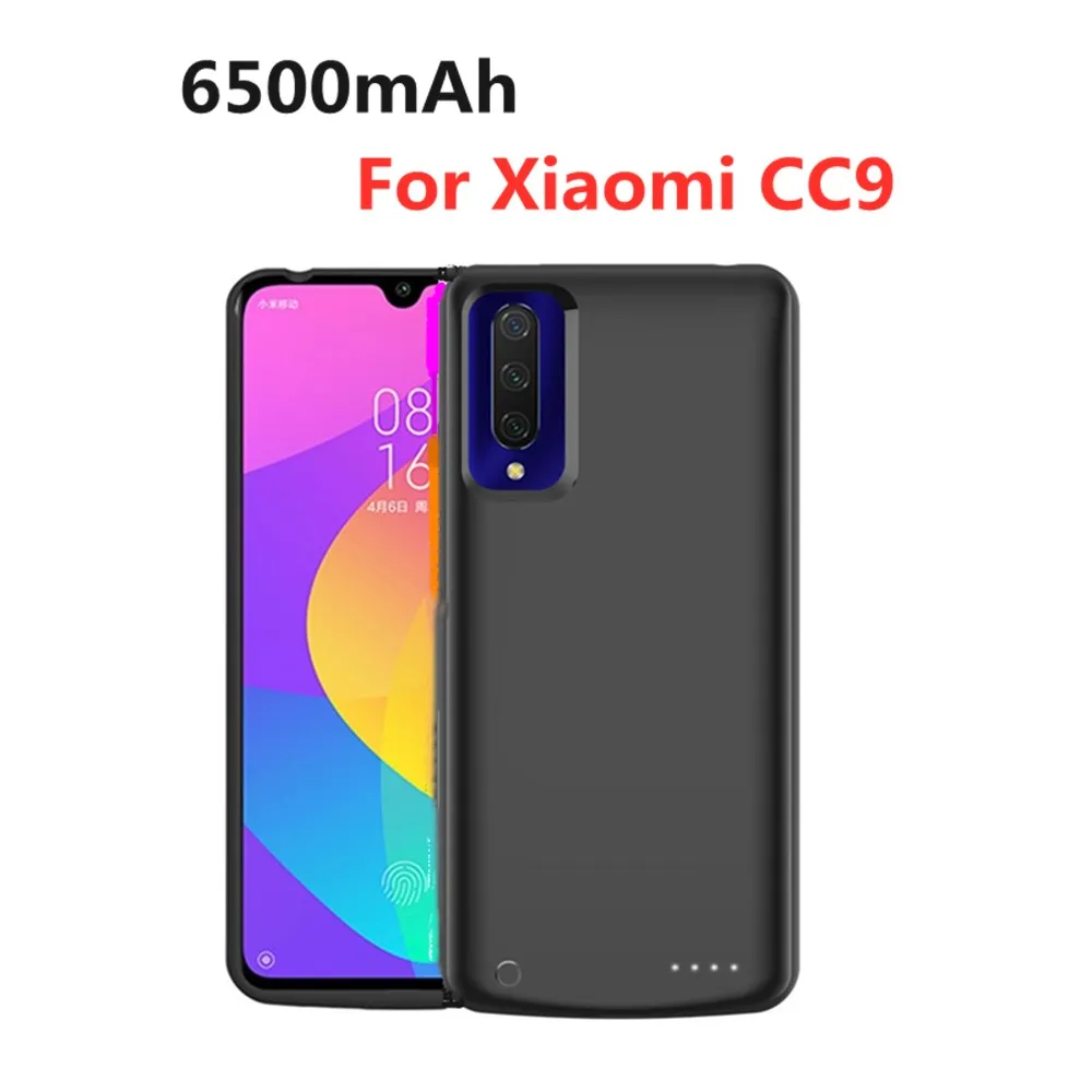 Чехол для аккумулятора KQJYS 6500 мАч для Xiaomi CC9, Дополнительный внешний аккумулятор для Xiaomi CC9, чехол для внешнего аккумулятора
