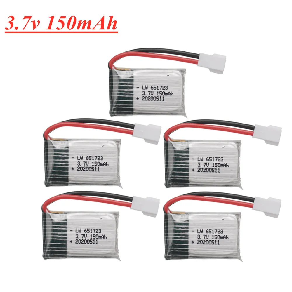 Аккумулятор 3 7 в 150 мА · ч 651723 Lipo для H2 H8 H48 U207 Rc Quadclaptar запасные части аккумулятор