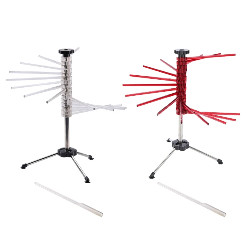 Kitchen Foldable Folding Fan Shelf Fresh Pasta Dryer Multi-Arm with Drying Support Stainless Steel Household Cook | Дом и сад