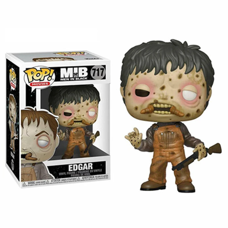 FUNKO POP MEN IN BLACK EDGAR movie MIB Brinquedos ПВХ Фигурки Коллекция Модель виниловые игрушки куклы для подарков с коробкой 10 см