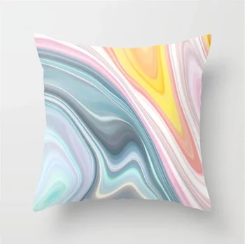 

1Pcs Marble Home Room Decals Office Pillow Case Cushion Square Throw Pillow Cover Case Pillow slipcover Pouch 45x45cm