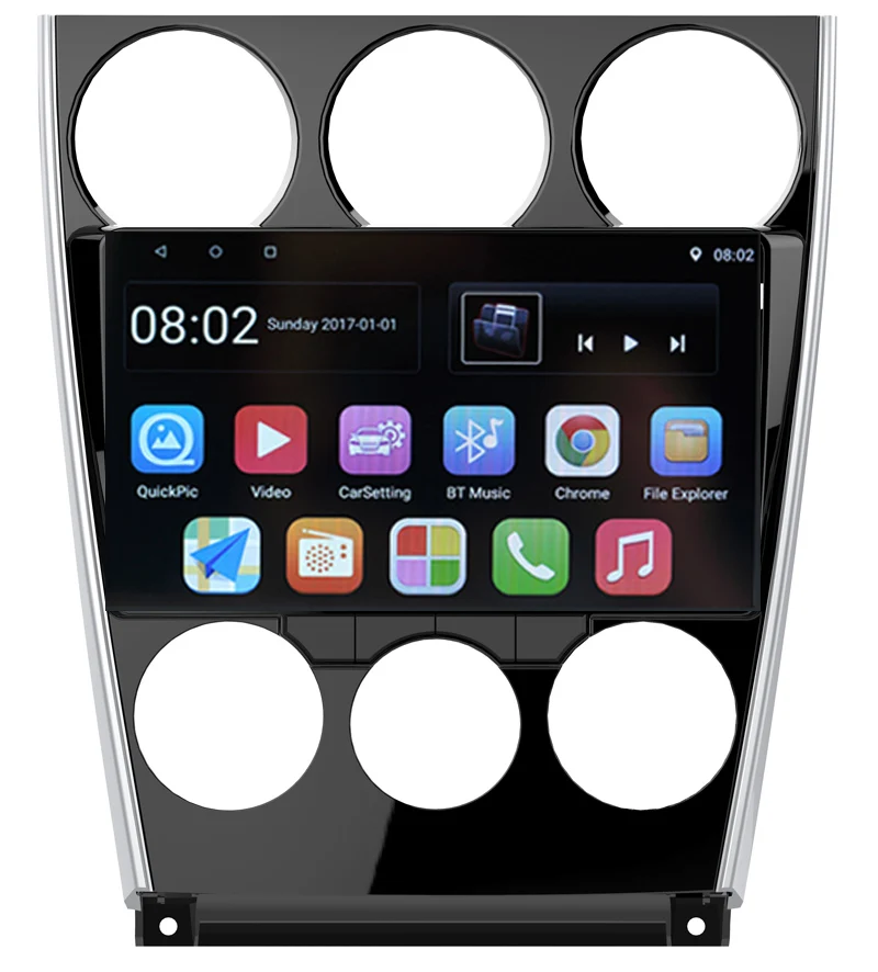 

10.1" Octa core 2.5D IPS screen Android 8.1 Car GPS radio Navigation for Mazda6 2002-2008 with 4G/Wifi DVR mirror link OBD