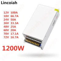 1200W Switching Power Supply DC 12V 18V 24V 36V 48V 60V 70V 72V AC 100-240V SMPS CNC ปรับแรงดันไฟฟ้าสําหรับ LED Stirp Motor 1