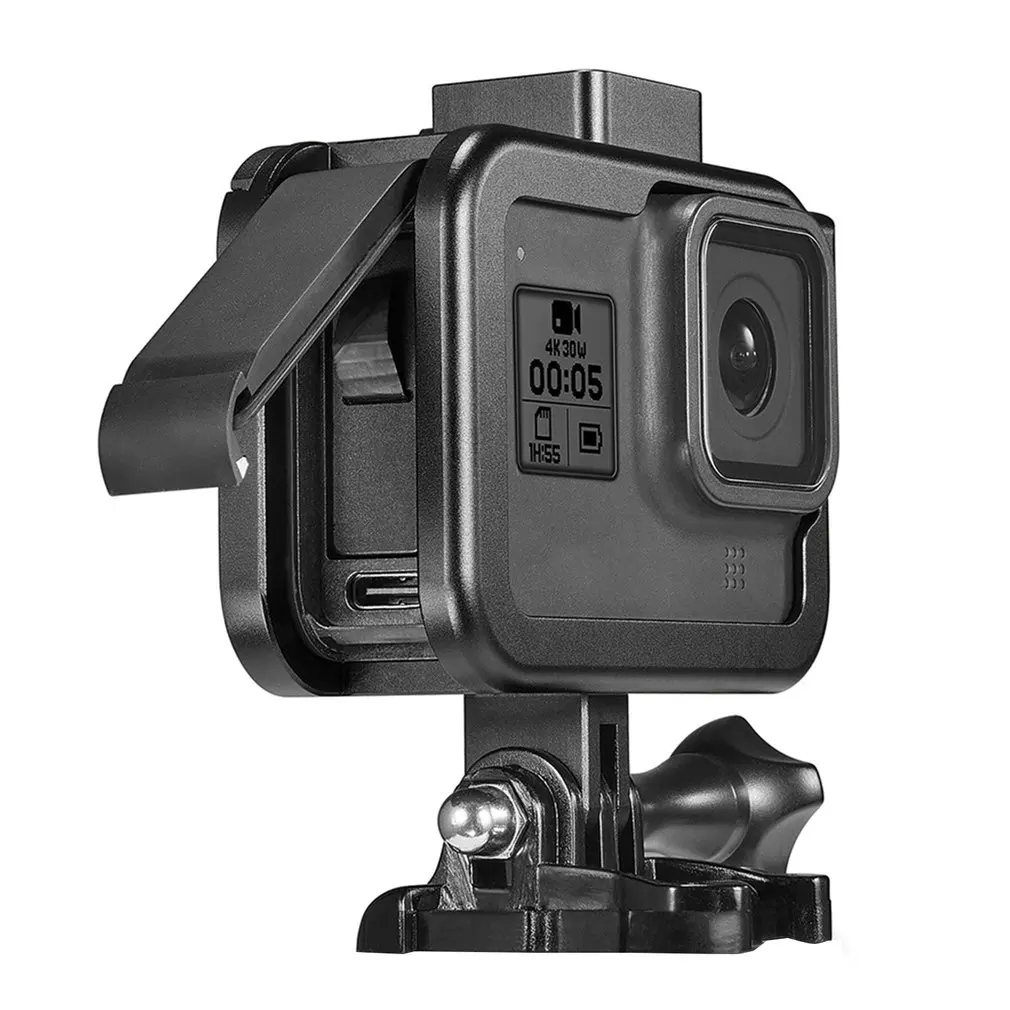 Sports Camera metal Cover Frame for Gopro Hero 8 Black Action Camera Case Aluminum Housing Shell for Hero8 Protector