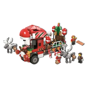 

11083 Sky Air Boat Advent Calendar Mode Building Blocks Toys 375pcs Bela Christmas birthday Gift child education Toys