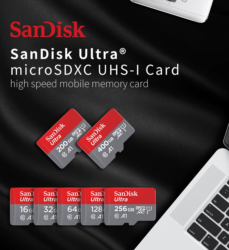 Карта памяти sandisk A1, 128 ГБ, 64 ГБ, 98 МБ/с./с, 32 ГБ, 16 ГБ, Micro SD карта, класс 10, флэш-карта памяти, Microsd, TF/SD карта, kingston C10