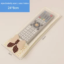 Медведь ткань кружева ТВ кондиционер Дистанционное управление чехлы с бантом мешок пыли Чехол GHS99