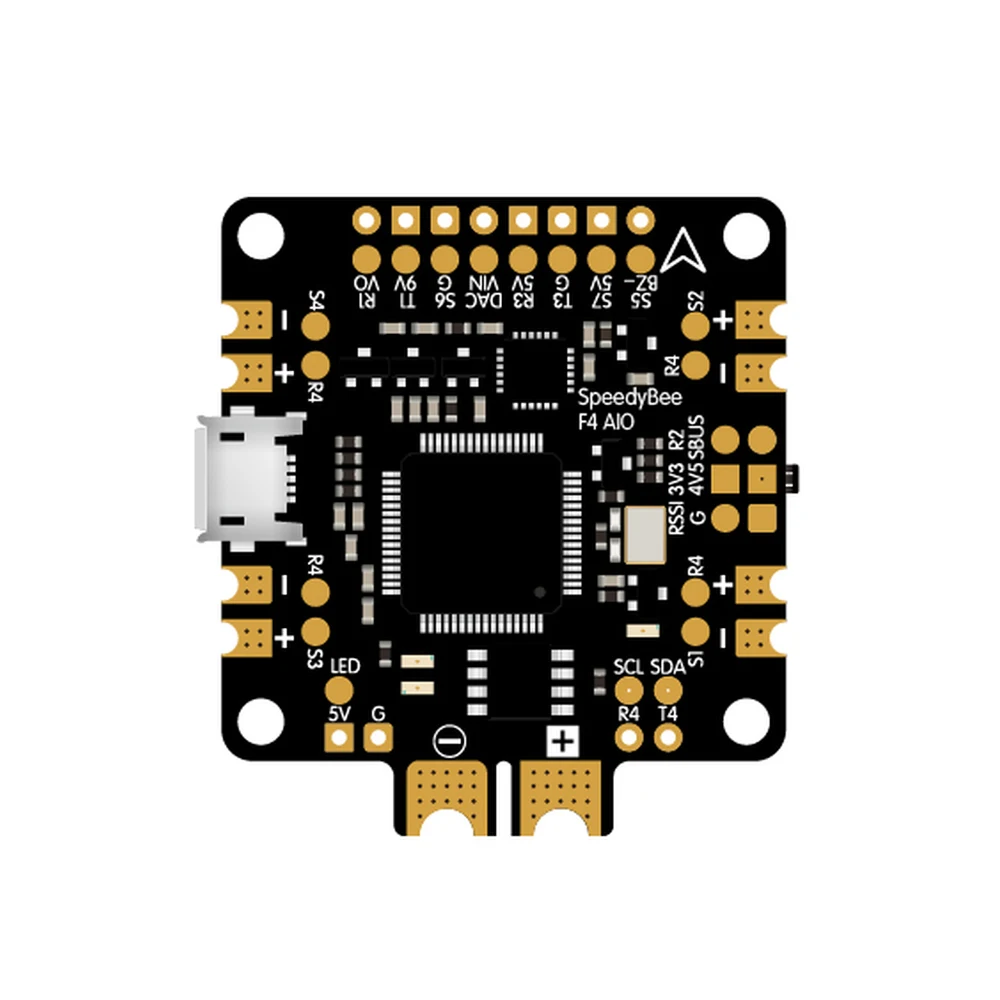 RunCam SpeedyBee F4 V2 V2.0 AIO с диагональю экрана 3-6S Bluetooth Контроллер полета OSD w/LC фильтр 5/9V gps барометр модуль для дрона с дистанционным управлением