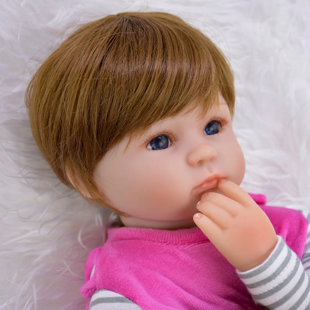 Горячая Распродажа Bebe reborn силиконовые детские куклы игрушки 1" 43 см новорожденный живой ребенок подарок куклы