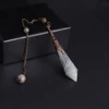 High Quality Natural Stone Facet Amethysts Pendulum for Dowsing Pendant Healing Purple Crystal Pendule Chakra Pendulum Jewelry 6
