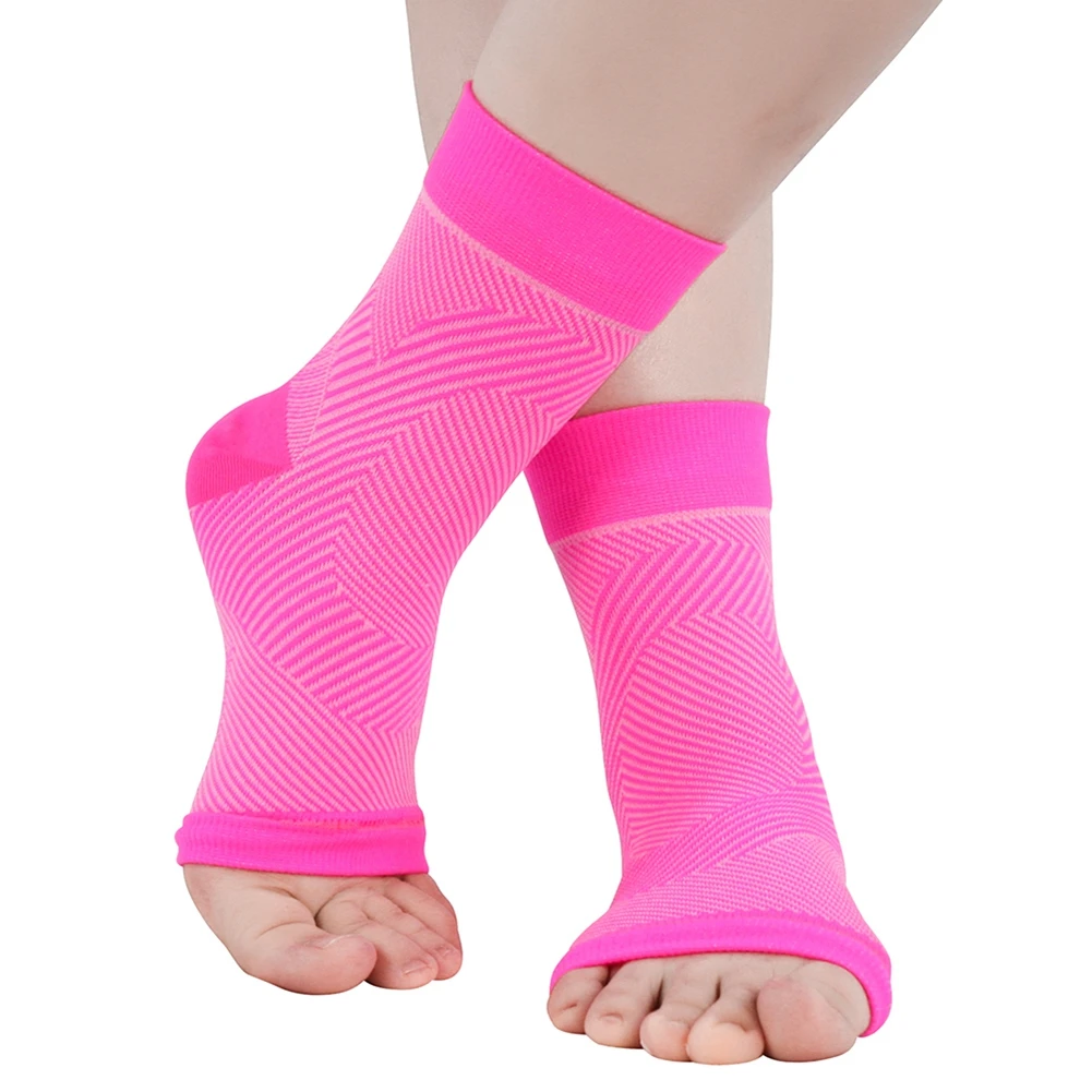 Лидер продаж, 1 шт., компрессионная поддержка голеностопа, противоскользящая, для мужчин и женщин, для тренажерного зала, фитнеса, нейлоновые эластичные ремешки для ног, защита для футбола