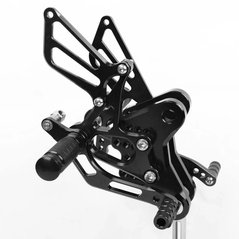 Черный SMOK педаль мотоцикла для Honda CBF150 2001 2002 2003 2004 2005- все годы алюминиевый сплав Rearset подножки - Цвет: Черный