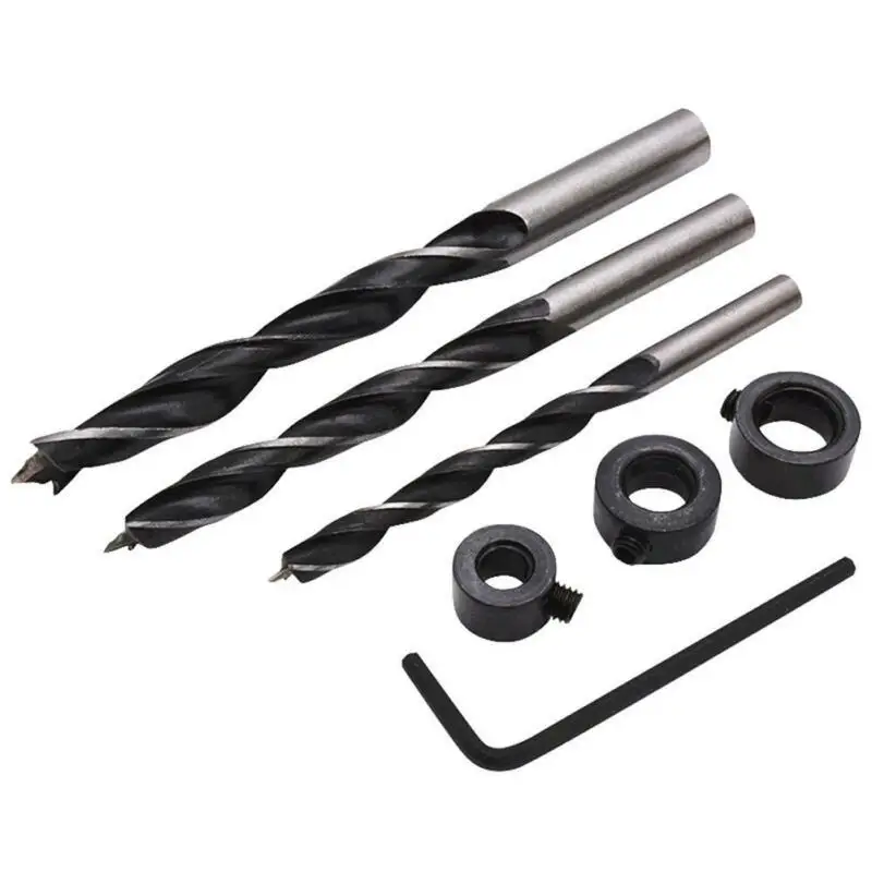 

38pcs DIY Woodworking Drills Locator Pocket Hole Cutter Drill Guide Wood Tenon Set Cutting Tools