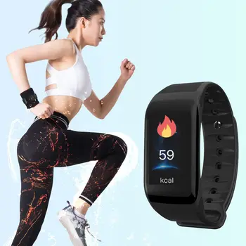 

Smart Heart Rate Bracelet Colorful Control Screen Bluetooth 4.0 Sports Smart Watch Dynamic and Static Health Tracking