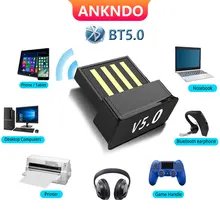 USB Bluetooth Adapters BT 5.0 USB Wireless Computer Adapter Audio Receiver Transmitter Dongles Laptop Earphone BLE Mini Sender