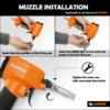 KAMSIN 0960-2030 9.6- 20.3mm Diameter Barrel Sleeves for KAMSIN Pneumatic Decorative Nailer, Upholstery Tacks Gun 3