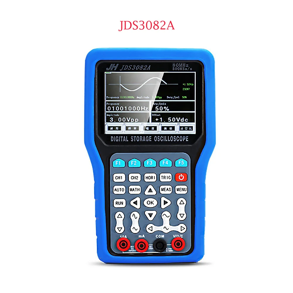 Ручной осциллограф Jinhan JDS3051A JDS3072E JDS3082A 6000 Счетный мультиметр Ручной ЕС США портативный осциллограф мульти - Цвет: JDS3082A