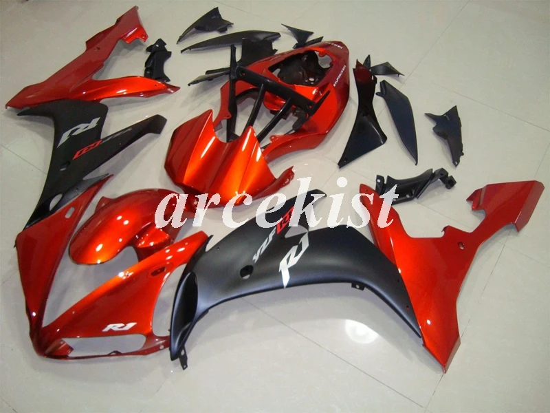 ABS литья под давлением полный обтекатель комплект подходит для YAMAHA YZF-R1 2004 2005 2006 YZF R1 04 05 06 YZF1000 на заказ ярко-красный