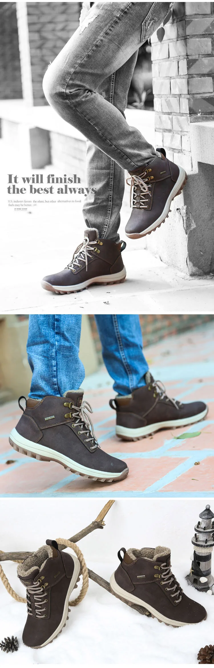 Mazefeng/Брендовые мужские ботинки; большие размеры 39-46; повседневные ботинки на шнуровке; сезон осень-зима; мужские модные кроссовки; мужские рабочие ботильоны; зимние ботинки