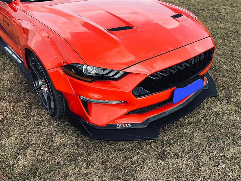 Для аксессуаров колпак колеса mustang ford mustang комплект кузова автомобиля широкофюзеляжный FRP материал колпак колеса 8 шт. задний спойлер
