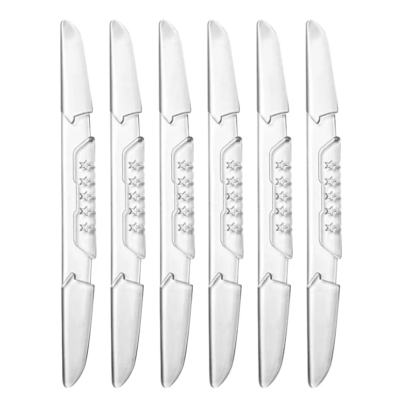 6 шт. автомобиль противоскользящая полоса зеркало прозрачные защитные резиновые