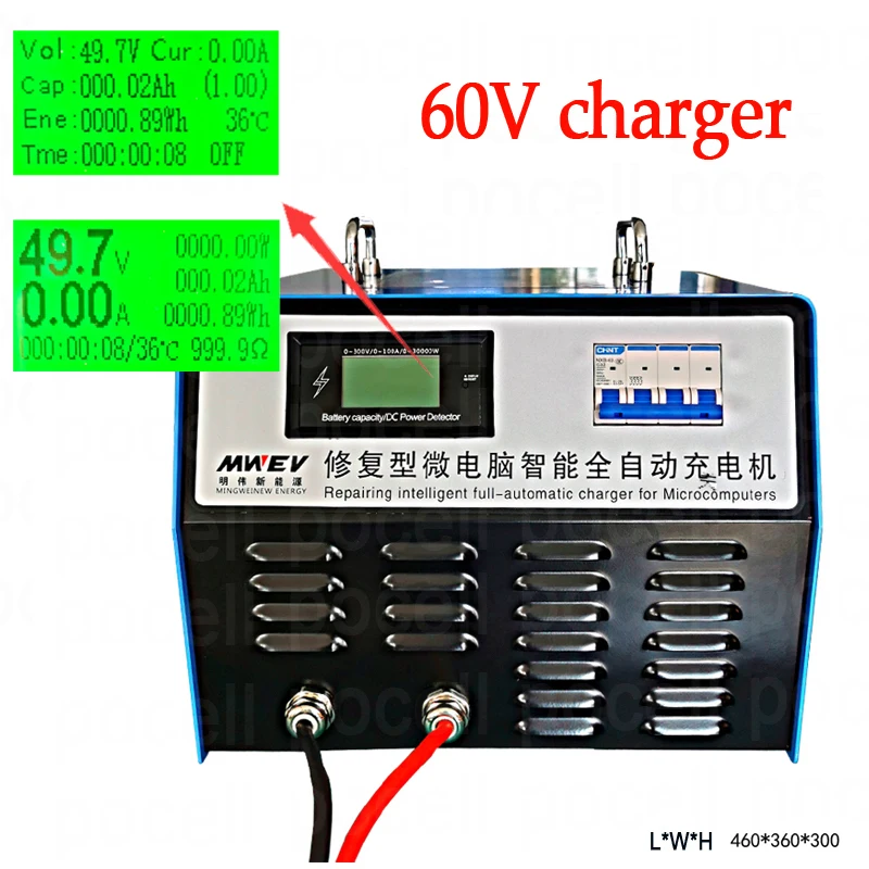 60V 60A 50A 67,2 V 40A зарядное устройство 73v 20S 50A батарея умное зарядное устройство для 60V литий-ионная батарея lifepo4 LTO свинцово-кислотная батарея