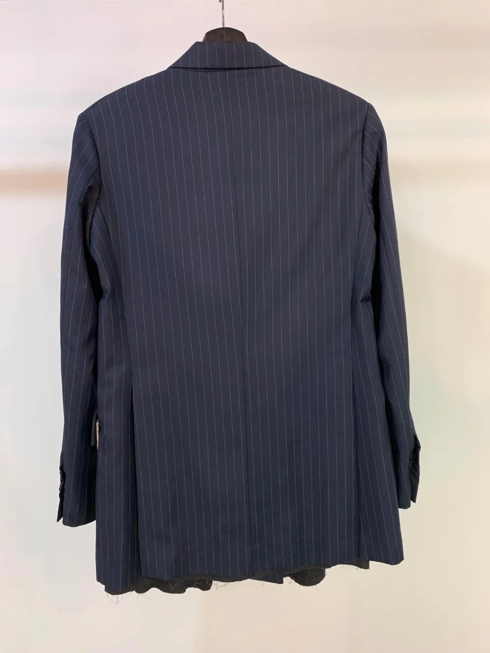 2019FW new women striped vintage blazer coat female chains casual jacket outerwear ladies clothes ddxgz2 8.22