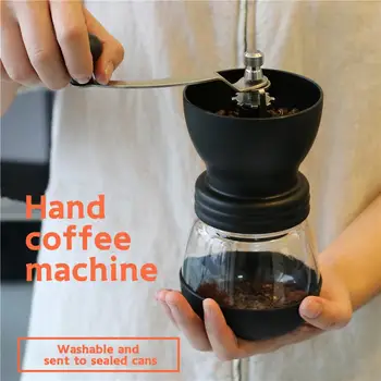 

Manual coffee bean grinder hand-cranked grinder household small-scale washed ceramic grinding core manual grinder