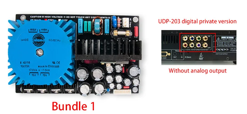 Hi-end Встроенная линейная плата питания для OPPO UDP 203 205 Blu-Ray плеер обновления - Цвет: Bundle 1