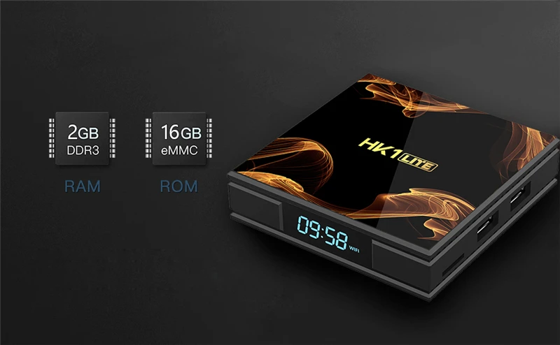 HK1 LITE Android 9,0 2 Гб 16 Гб Смарт ТВ приставка RK3228A четырехъядерный WiFi 2,4 ГГц 4 к HD Netflix Youtube медиаплеер приставка HK1LITE