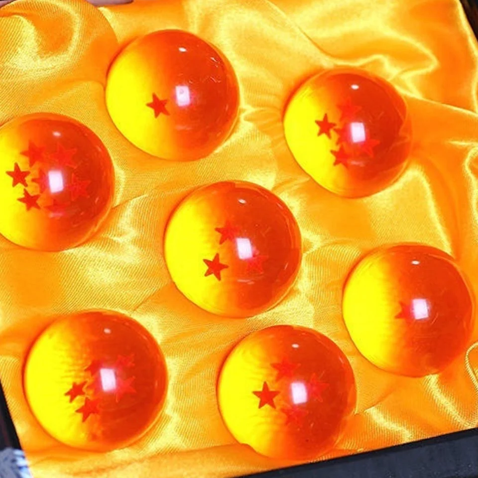 7Pcs 3.5CM Seven Stars Ball Crystal Balls Set Collection In Box