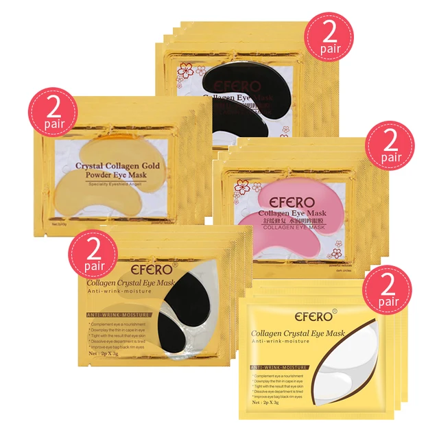 Eye Patches Hyaluronic Acids Microneedle Eye Pads Moisturizing Wrinkles Fine Lines Dark Circles Removal Collagen Eye Mask Patch 10Pair YM14