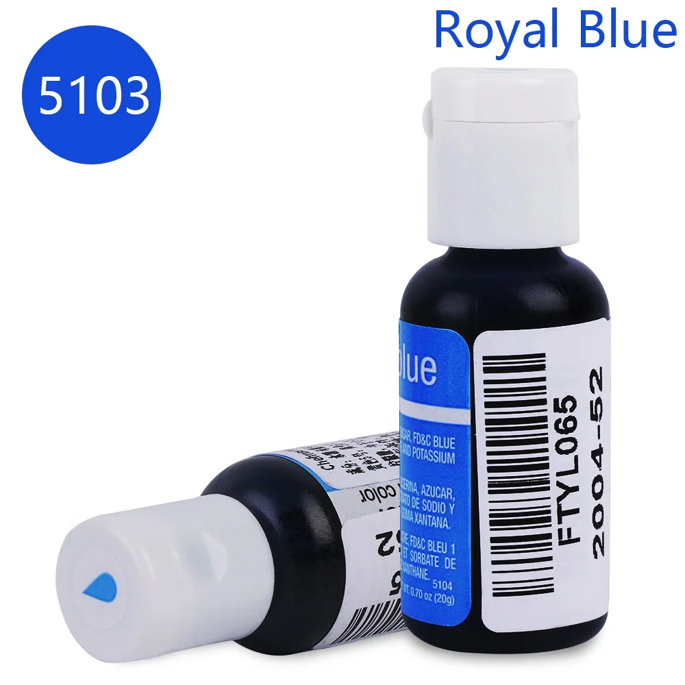 Royal Blue Макарон крем Торт Помадка выпечки ингредиенты 10 цветов торт цвет съедобные продукты цвет s кухня выпечки и кондитерские инструменты - Цвет: Royal Blue