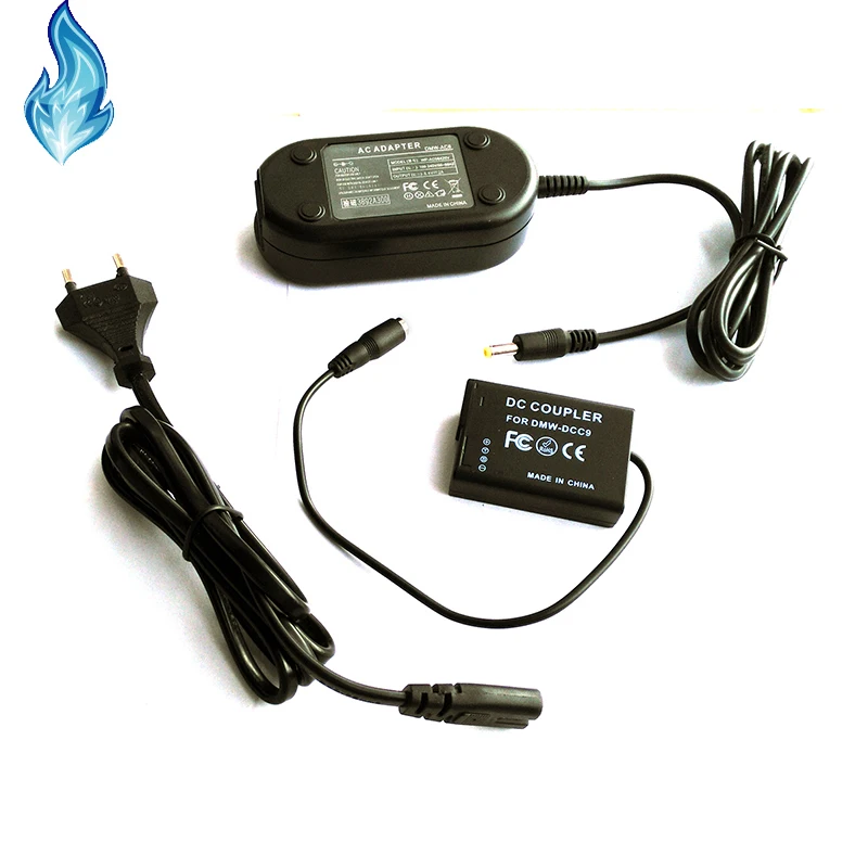 10SetsAC адаптер DMW-AC8 плюс DMW-DCC9 DC муфта для питания Panasonic Lumix цифровые камеры DMC GX1 GF2 G3 G3K G3R G3T G3W G3EG-K