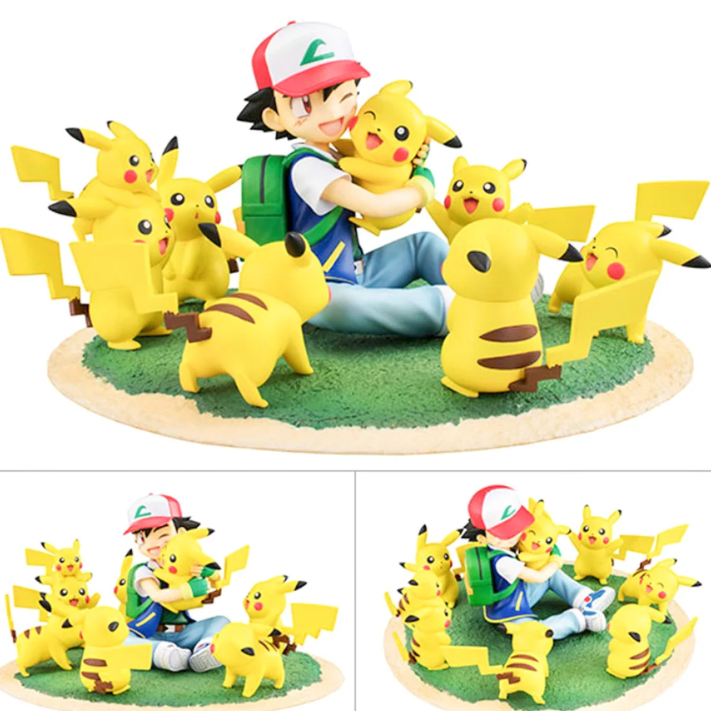 Takara Tomy покемон куклы Карманный Монстр Пикачу дети подарки модель игрушки пепел Кетчум кукла 8 см