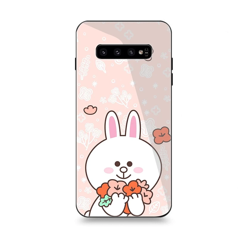 Чехол для телефона Стекло для samsung A10 A20 A30 A40 A50 A60 A70 S7 край S8 S9 S10 плюс линии крышки друзья милый стиль - Цвет: G10