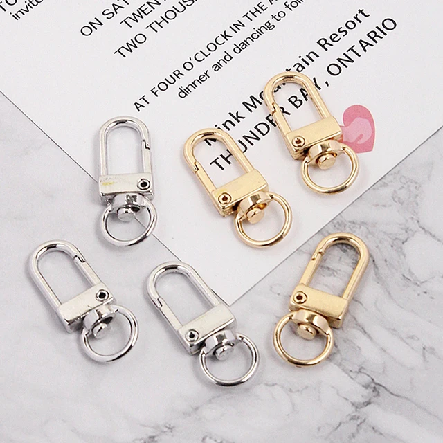 70pcs Swivel Clasps Lanyard Snap Hooks with Key Rings Key Chain Clip Hooks Lobster  Claw Clasps for Keychains Jewelry - AliExpress