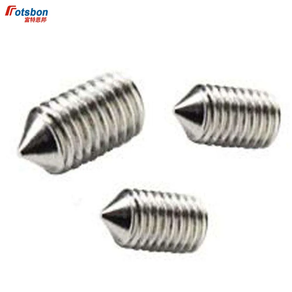M4 Hex Socket Grub Screw Hexagon Set Screws With Cone Point Stainless