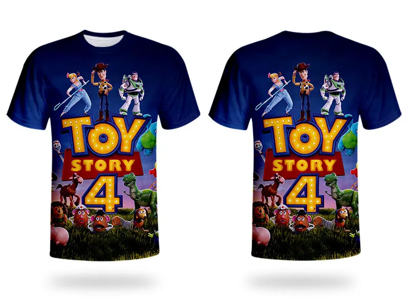 WHOSONG 3D Tshirt popular movie TOY STORY 4 funny cartoon children's clothing