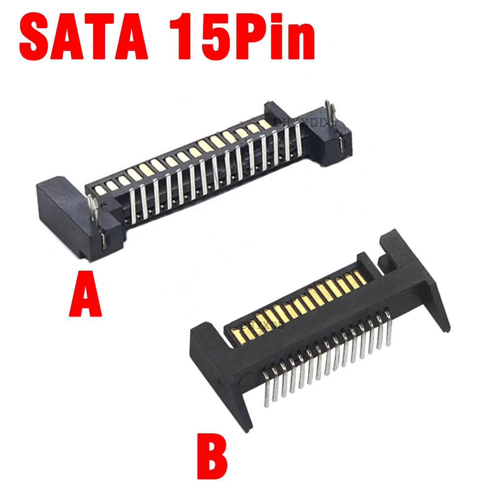 BIlinli 5 Pezzi DC-005 Connettore Per Presa Jack Di Alimentazione CC Nero 5,5x2,1mm Barilotto - Montaggio Su PCB - Foto 2