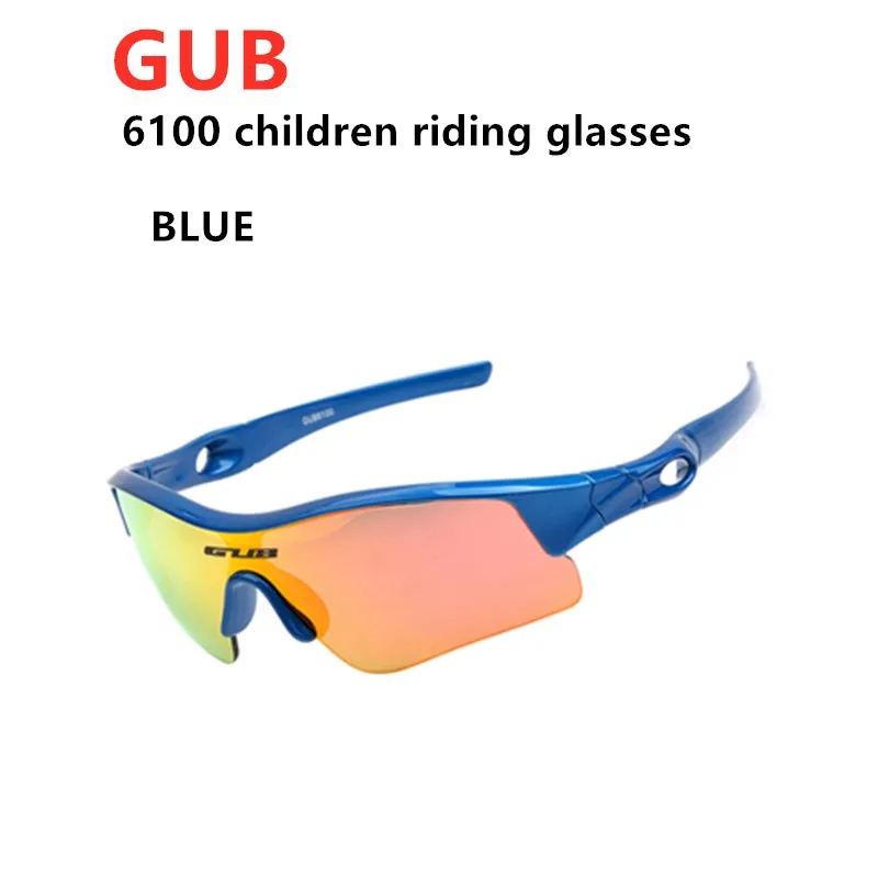 6100 BLUE GUB детские очки, солнцезащитные очки, поляризованные, защита глаз, для катания на роликах, для мальчиков и девочек, детский солнцезащитный крем, для спорта на открытом воздухе - Цвет: 6100 BLUE