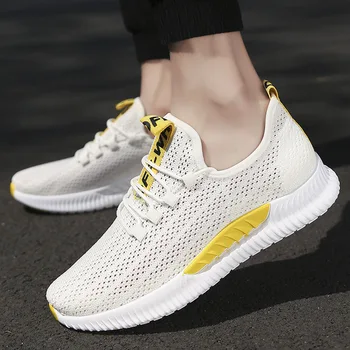 

Summer Men's Sneakers 2019 New Fly Mesh Breathable Casual Running Men's Shoes