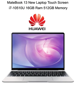 

2020 High-end Laptop HUAWEI MateBook 13 New With i7-10510U Max 4.9GHz 16GB Ram 512GB SSD 2K Touch Screen NVIDIA MX250 Graphics