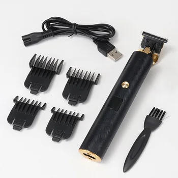 

Cordless Trimmer USB Rechargeable For Barber Styling Tools Hairdressing With Limit Combs Portable Electric Hair Clipper Set