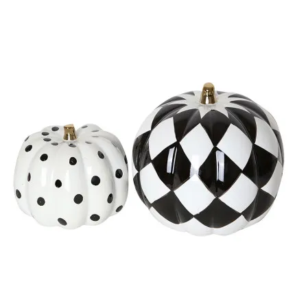 

Modern light luxury lattice ceramic pumpkin ornaments home living room TV cabinet decoration crafts