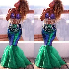 Женский сказочный хвост русалки для взрослых Пышная юбка вечерние фантазийные юбки костюм для косплея