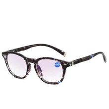 Новые женские очки для чтения с двойным свет анти-синий чтения очки сверхлегкие TR90 HD очки для чтения Повседневные очки