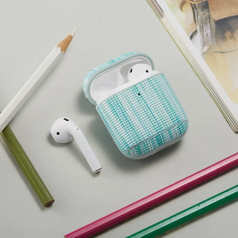 Кожаный Bluetooth беспроводной чехол для наушников AirPods защитный чехол Аксессуары для кожи для Airpods 1-й 2-й беспроводной зарядной коробки