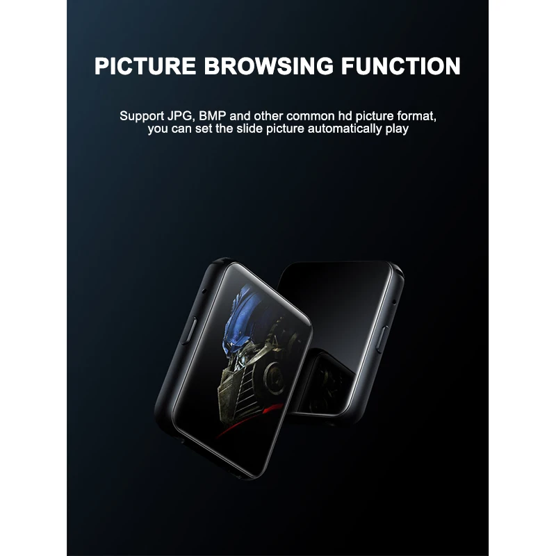 Крутой Клип MP3-плеер Bluetooth с 1," сенсорным экраном MP3 музыкальный плеер Портативный hifi металлический аудио плеер с FM для бега