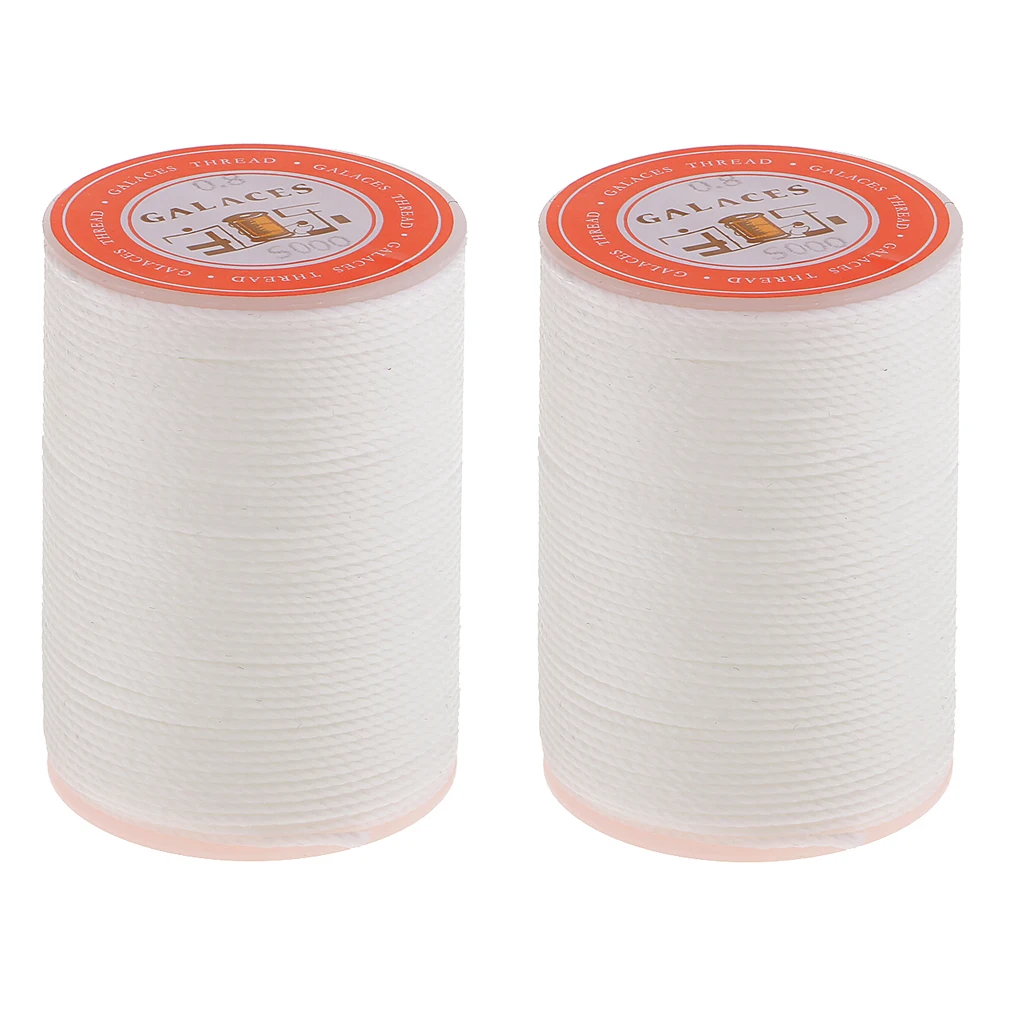 55 Meter 0.8mm Leather Waxed Wax Thread Cord Craft for DIY Tool Stitching 2Pcs Suitable For Diy Handicraft and Leather Products